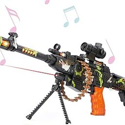 zest 4 toyz 25 Musical Army Style Toy Gun for Kids with Music, Lights and Laser Light (Multi Color)-image-97