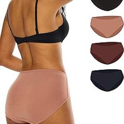 Stretch Tencel High-Rise Panty Brief (Pack of 4, Multicolor) | Full Back Coverage, Breathable & Comfortable Tencel Fabric, High-Rise Brief-image-56