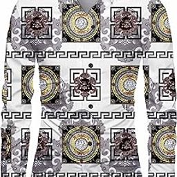 Men's Polycotton Fully Digital Printed Unstitched Shirt Fabric Piece For Men And Boys (2.25 Meter)-image-78