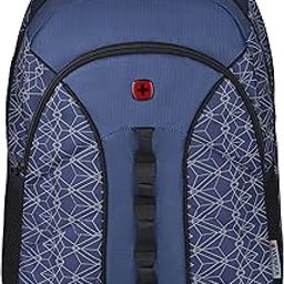 BTS Sun 14/16 Inch Laptop Backpack, 10 Inch Tablet Pocket in Navy Geo Print in Blie (27 litres)-Blend of Style & Function, Swiss Designed, 612036-picture-34