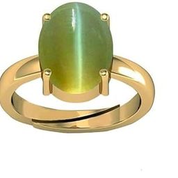 10.00 Ratti 9.47 Carat Cat’s Eye Ring Lehsunia Ketu Stone Cats Eye Original Gold Plated Ring Cat’s Eye Adjustable Ring-image-66