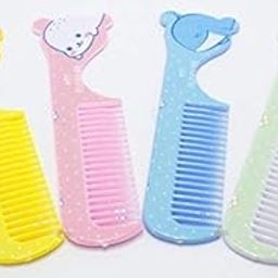 Rachna Safe Plastic Printed Soft Ball Tip Bristles Baby Hair Comb Set for Detangling Grooming Healthy Scalp - 7105 - Set of 2 | Colour/Print May Vary-8