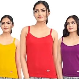 Prithvi Slips for Girls & Women's/Rose Slip/Camisole for Girls & Women's (3Pcs Pack, Random Colors)-picture-38
