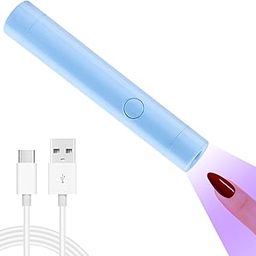 ANGNYA Portable Mini UV LED Lamp Pen Shape Dryer for Gel Nails - 6W Curing Light for Quick Drying - Professional LED Light for DIY at Home Salon (Blue)-42