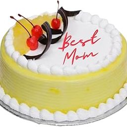 80 Rose Garden Happy Mothers Day Pineapple Cake Half Kg | Mother's Day | Mom | Next Day Delivery-image-93