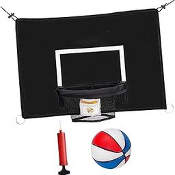 Mini Trampoline Basketball Hoop for Outdoor Universal Trampoline Accessories 69cm Colored Ball-image-65