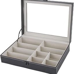 10 Slots Sunglasses Case Organizer Sunglasses Storage Case for Tabletop Home-picture-29