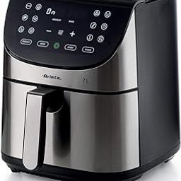 Ariete 4628 Air Fryer | 7L Multifunction Air Fryer with 1800W | 80% Less Oil Usage | Rapid Heating | Non Stick Basket with Grill | 2.8kg Cooking Capacity with Temp upto 200°C, 12 Program, Metal, Black-picture-20