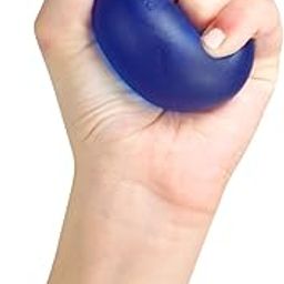 Flamingo Gel Exercise Ball for Hand, Grip Muscle Strengthening,Stress Relief, Arthritis, Finger, Wrist, Carpal Tunnel & Pain Relief | Color-Hard- Blue | Size-U-image-17