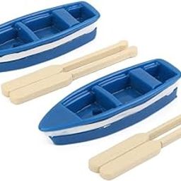 Bloom Bagicha Miniature Boat with 2 Oars for Fairy Garden/Landscaping/Tray Gardening/Terrariums (Set of 2 pcs)-picture-9