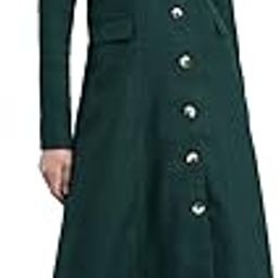 Women's Solid Wool Tweed Longline Jacket (Green,XS) (JK095GREN-XS)-picture-29