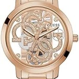 Analog Unisex Adult Watch (Gold Dial Rose Gold Colored Strap) Stainless Steel-image-50