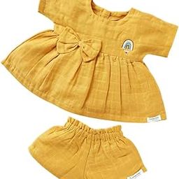 Solid Co-ord set (Top & Bloomers) | For Girl baby & Toddler | Soft | Comfortable | 0 Months to 4 Years | 100% Organic Cotton Muslin | Purple, Mustard-image-14