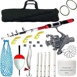 Fishing Spinning Rod with Reel Accessories Combo Set-17