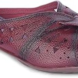 Women Fashion Slippers With Drymill Leather Upper|TPR Sole Mid Heel Slipper For Women|Stylish Soft & Comfortable Slipper For Women | Leather Insole Slipper-image-18