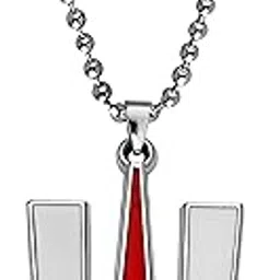 m men style Lord Venkateswar Balaji Tilak Maha vishnu Pendant With Ball Chain Black And Red Zinc Metal Necklace For Men And Women-picture-47