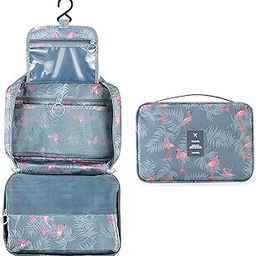 PETRICE Toiletry Bag for Women, Travel Kit Organizer, Accessories Bag, Blue 25x10x18 cm-image-74