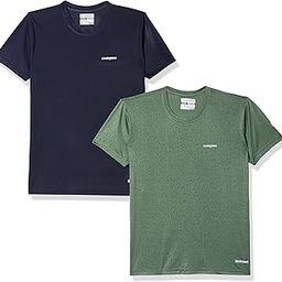 Play-005 Interlock Knit Geomatric Emboss Round Neck Sports T-Shirt Grape-Green Size Small And Charged Pulse-006 Checker Knitt Round Neck Sports T-Shirt Navy Size Small-image-11