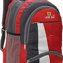 Large 45 L Laptop Backpack Spacy Unisex Backpack Reflective Strip (Red)-image-59