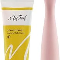 MsChief Lube & Vibrato Combo, Ylang Ylang Natural Lubricant - 75ml with Aloe Vera & Sea Buckthorn, Sugar Free, Natural, Vegan, Paraben Free-image-27