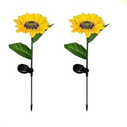 OSFT Solar Sunflower Garden Lights – Outdoor LED Solar Stake Lights for Yard, Lawn, Patio & Pathway Decor – Waterproof Yellow Flower Landscape Lighting (2)-image-111