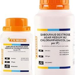 TM MEDIA-SABOURAUD DEXTROSE AGAR MEDIUM W/CHLORAMPHENICOL (as per IP) (100 gm)-image-2