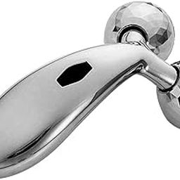 ZENVIRA 3D Facial Roller Massager – Silver Chrome Double Ball Face Lifting Tool for Anti-Aging, Skin Tightening & Blood Circulation | Compact Beauty Roller for Women & Men-image-40