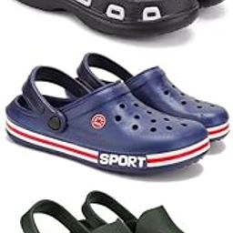 Lightweight Classic Clogs || Sandals with Slider for Men-Combo(3)-3018-3015-3135-image-59