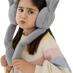 indus cloud Winter Premium Outdoor Wear Ear Muffs | Warmer for Kids and Adults, Ideal Head & Hair Accessory for winters | Ear Move Up & Down When Pressed Hand-picture-3