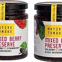 Native Tongue | Mixed Berry Preserve | 100% Natural | Mixed Fruit Jam | with 70% fruits - Mulberry, Strawberry and Black Raspberry | Vegan | Dairy Free | Jain | No preservatives | No Artificial Colours | No Added Flavours | Gluten-Free | | 200 Grams - Pack of 2-image-76