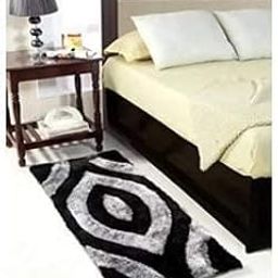 Money Home Decor MH furnishings Half Bed Runner Shaggy Bedside Runner (Multicolour, Polyester, Size-22 x55 INCHES)-image-75