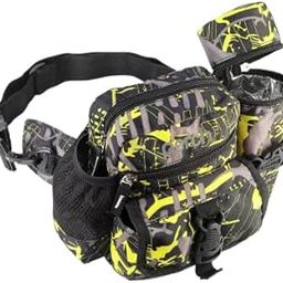 Perch Waist Bag with Insulated (Hot and Cold) Detachable Bottle Holder-Multi-Utility Travel Sling Bag for Men - Perfect for Hiking, Trekking, and Camping -Water Resistant (Black with Neon Yellow)-image-60