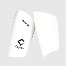 Captain HEMRA Football SHINGUARDS Hard Protective Shell EVA Cushioned Soccer Shinguards for Men and Women (White)-image-20