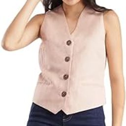 Linen Waistcoat - Beige-image-52