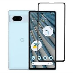 Dashmesh Shopping Tempered Glass Screen Protector for Pixel 6A | 7A (Black) Edge to Edge Full Screen Coverage Premium Military-Grade-image-57