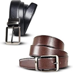 Premium Vegan Leather Belt Formal/Casual Reversible Belt For Men/Boys | Fits up to 45 Inches Waist | Ideal Gift with Premium Packaging-image-36