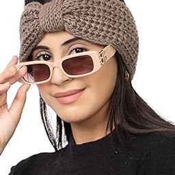 Women Soft And Warm Woolen Knitted Headband Earwarmer Earmuffs For Winters And Cold Weather Protection (Brown, Free Size)-image-89