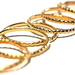 Daily Use Metal Alloy (Panchaloha) Toe Ring for Women- 6 Number Set Thin Rings-image-98