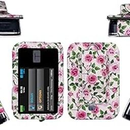Premium Patterned Holster (with Belt Clip/Metal Loop/Lanyard) for Tandem Diabetes Care Insulin Pump T:Slim X2 (All Models) (White-Catharanthus)-image-18