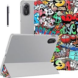 Robustrion Cover for Redmi Pad 2 11 inch Cover Case, Flip Stand Cover Case with Translucent Back for Redmi Pad 2 11 inch Tablet [Auto Sleep/Wake Support] - Hippy-image-62