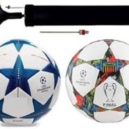 WIKIGO Bluestar and New Jungle with Air Pump Football Combo Size: 5 (Pack of 3)-image-75