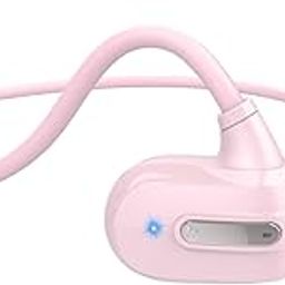 Golvery Open Ear Kids Headphones, Wireless Bluetooth 5.3 Headset for Phone/Kindle/Tablet, Safer Hearing Protection Children Earphones, Built-in Mic, Ultra-Light & Comfort Fit, 10H Playtime-Pink-image-90