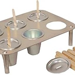 SRINIKA Ice Cream Maker for Kids 6 Pcs. Kulfi Mould (Aluminium)-18