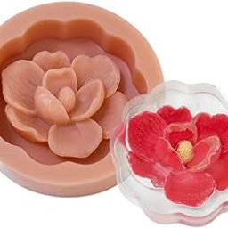 YellowCult™ 3D Soap Silicone Mould for Art & Craft, DIY, Resin Art, Handles, Soap, Chocolates, Candies, Ice Cubes, Candles Making Supplies [Magnolia Flower Soap Mould]-picture-10