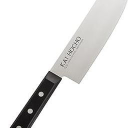 Kai Hocho Premium Nakiri Kitchen Knife for Chopping, Dicing and Mincing_IN5122 (Stainless Steel, Black)-image-3