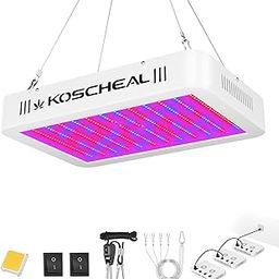 1200W LED Grow Light Full Spectrum Plant Grow Light with Veg and Bloom Switch for Hydroponic Indoor Plants KOSCHEAL LED Grow Lamp with Daisy Chain-image-61