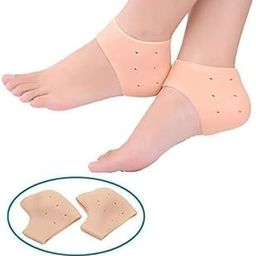 Styxon Anti Crack Silicon Gel Heel And Foot Protector Moisturizing Socks for Foot Care,Pain Relief, Free Size, Skin Color-image-14