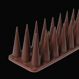 Pack of 10 Bird Spikes with Double Tape Spikes for AC/Balcony/Railing/Balustrades Protect Windows Against Pigeons for Children's Safety (Brown)-picture-22