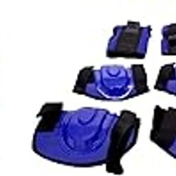 Combo of Quad Adjustable Roller Skates, Protection kit for Boys, Girls, Kids Tenaciti Chrome (Black Blue)-picture-22