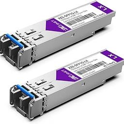 XZSNET 1000BASE-LX SFP Transceiver, 1.25G SFP to LC Single Mode Fiber Module Compatible with Cisco GLC-LH-SMD, Ubiquiti UniFi UF-SM-1G, Mikrotik, Meraki, Netgear AGM732F, D-Link and More, 2 Pack-picture-30